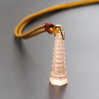 Fortune Jewel Liuli Ancient Pagoda Wisdom Necklace
