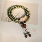 Fortune Jewel Green Sandalwood Positive Peace Bracelet