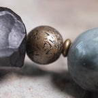 Fortune Jewel Eagle's Eye Stone Ebony Wood Copper Confidence Couple Bracelet