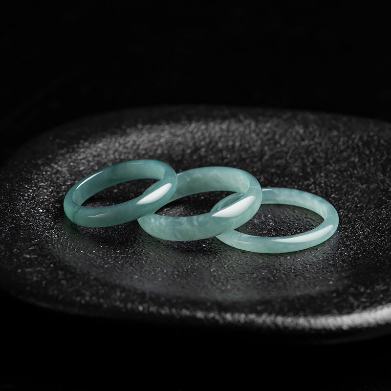 Fortune Jewel Natural Jade Prosperity Protection Ring