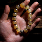 Fortune Jewel Handmade Tibetan Sheep Horn Om Mani Padme Hum Auspiciousness Bracelet
