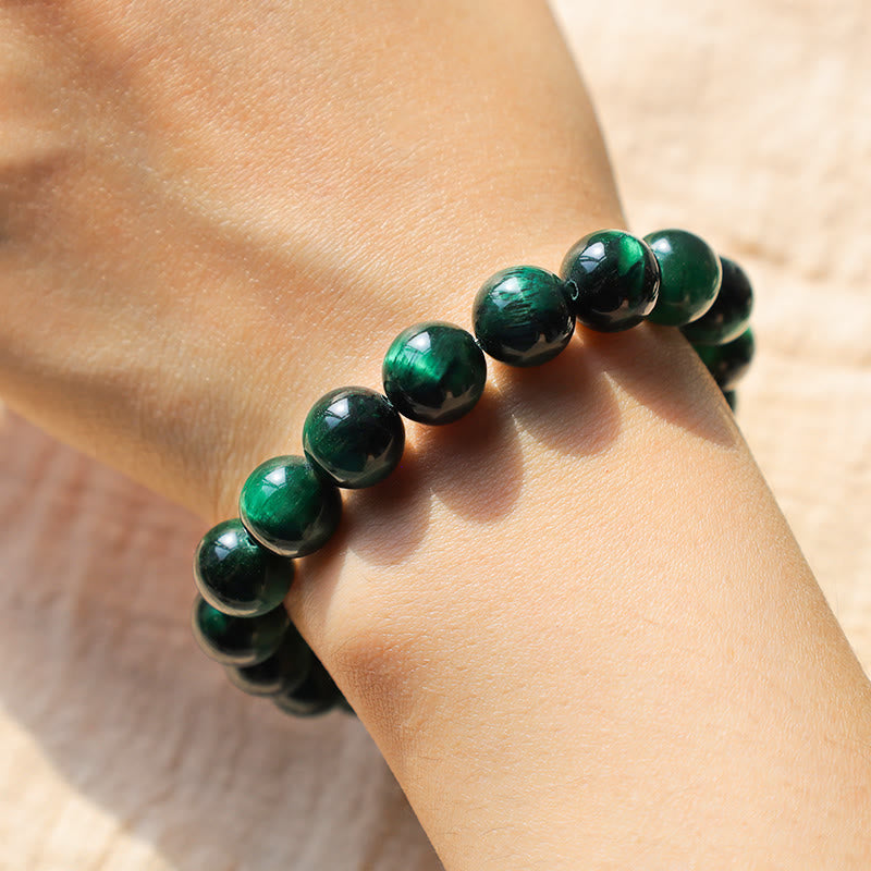 Fortune Jewel Tiger Eye Growth Healing Energy Bracelet