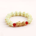 Fortune Jewel FengShui Lucky Pixiu Glowstone Wealth Bracelet
