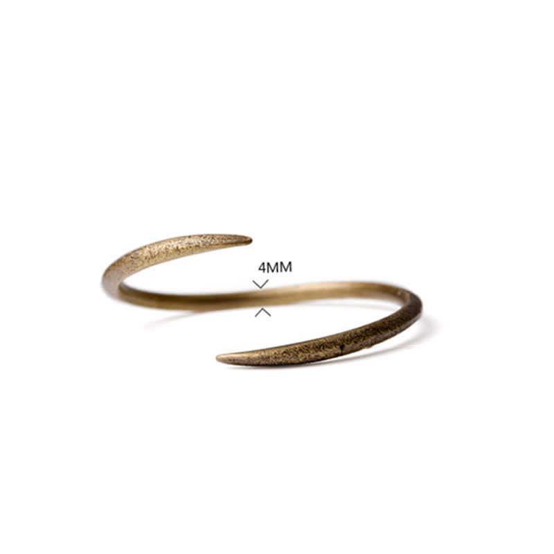 Fortune Jewel Simple Design Copper Luck Adjustable Cuff Bracelet