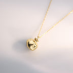 Fortune Jewel 925 Sterling Silver 18k Gold Plated Pomegranate Garnet Crystal Passion Charm Necklace Pendant