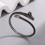 Fortune Jewel Dragon Scales Pattern Luck Protection Bracelet Bangle