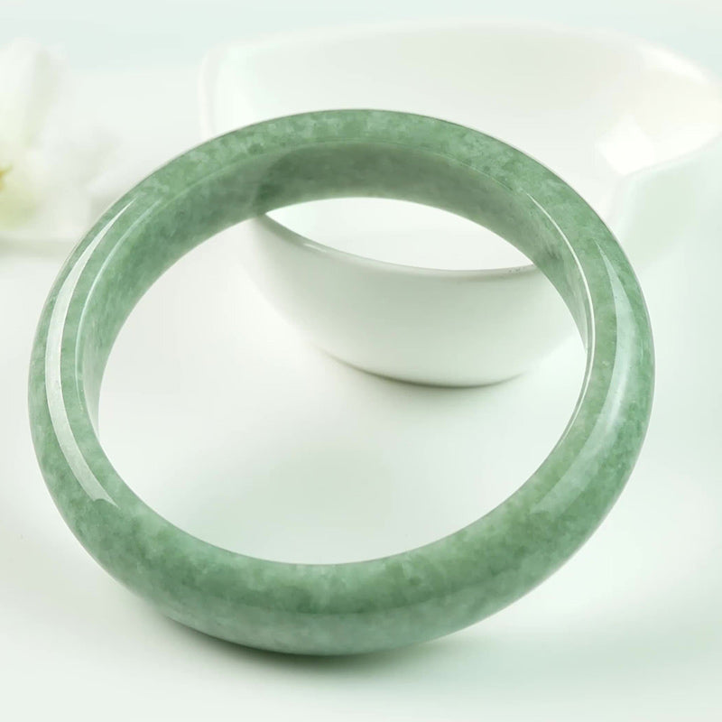 Fortune Jewel Natural Jade Luck Wealth Bangle Bracelet