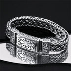 Fortune Jewel Retro Vine Totem Pattern Braided Healing Chain Bracelet