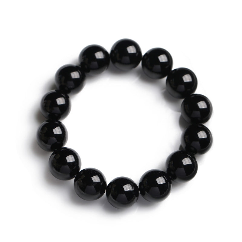 Fortune Jewel Natural Black Onyx Fortune Bracelet