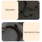 Fortune Jewel 925 Sterling Silver Auspicious Dragon Success Handcrafted Braided Bracelet