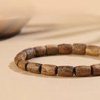 Premium Hainan Agarwood Barrel Bead Bracelet for Men and Women