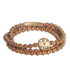 Fortune Jewel Retro Olive Pit Copper Wealth Bracelet
