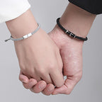 Fortune Jewel Bamboo Pattern Healing Couple Rope Bracelet