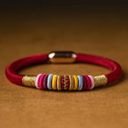 Fortune Jewel Tibetan Handmade King Kong Knot Protection Magnetic Buckle Braided Bracelet
