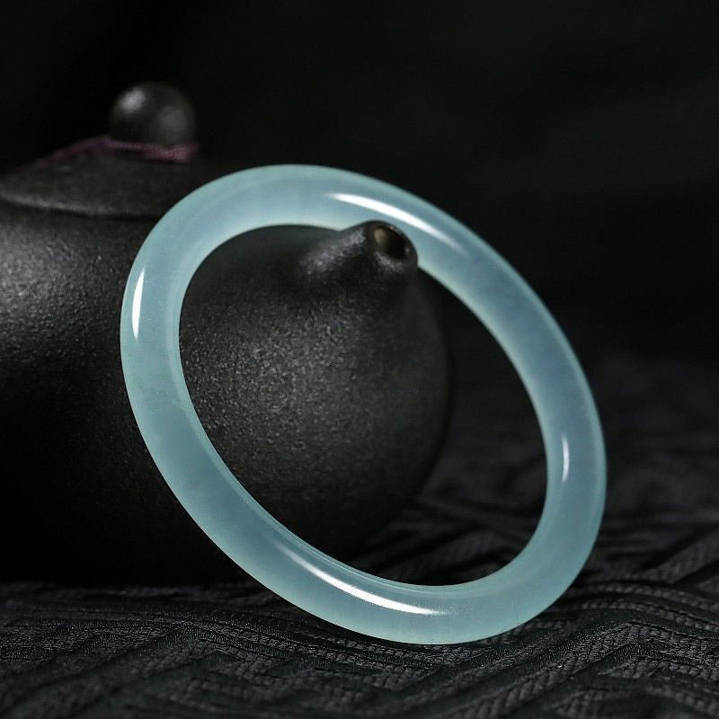 Fortune Jewel Natural Jade Healing Blessing Bangle Bracelet