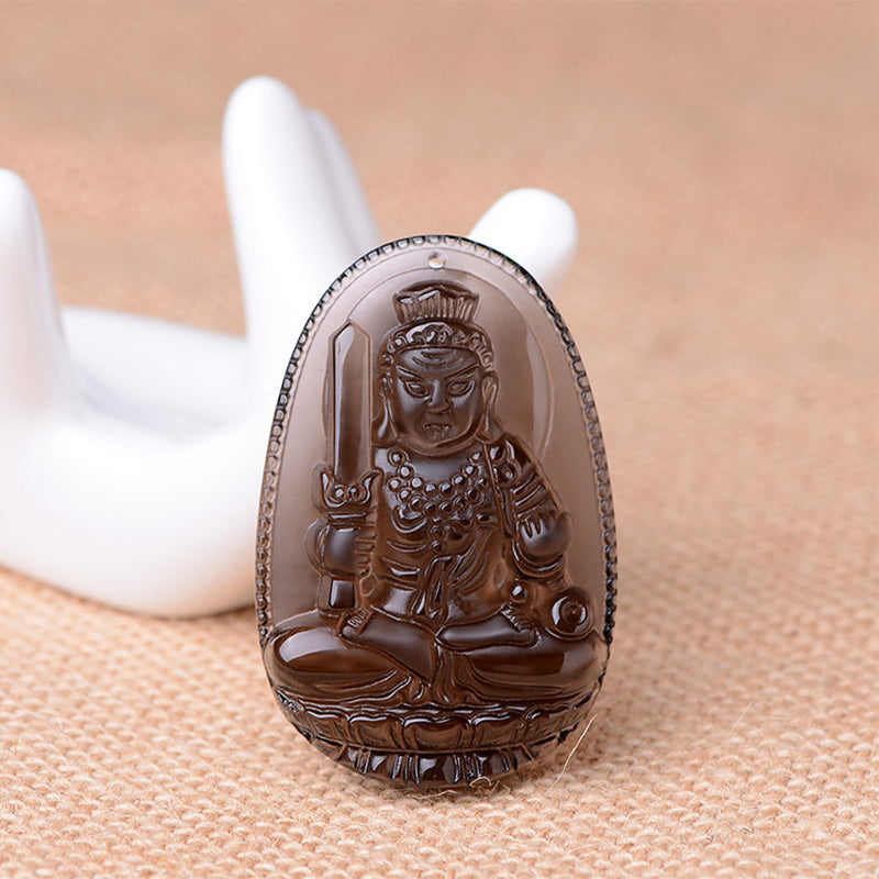 Fortune Jewel Chinese Zodiac Obsidian Protection Necklace