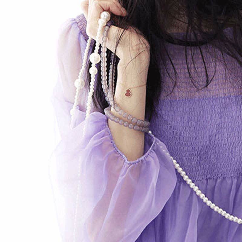 Fortune Jewel Natural Amethyst Crystal Meditation Healing Bracelet