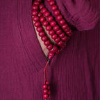 Fortune Jewel 108 Mala Beads Natural Abelia Biflora Wood Protection Bracelet
