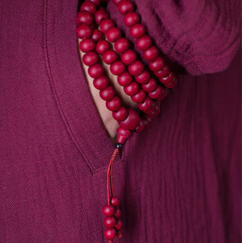 Fortune Jewel 108 Mala Beads Natural Abelia Biflora Wood Protection Bracelet