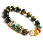 Buddha3bodhi Color-Changing Pixiu Obsidian Luck Bracelet