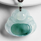 Fortune Jewel Cyan Jade Luck Necklace Pendant Fortune Jewel