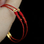 Fortune Jewel 14K Gold Plated Koi Fish Luck Wealth Braided Bracelet