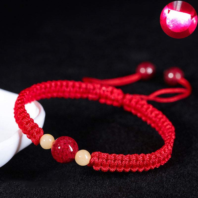 Fortune Jewel Cinnabar Blessing Red String Bracelet For Kids