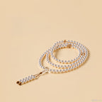 Buddha3bodhi 6mm Crystal Pearl 108 Bead Mala Natural White Crystal  Prayer Beads