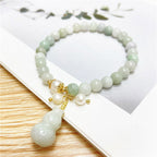 Fortune Jewel Jade Gourd Blessing Protection Charm Bracelet