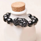Fortune Jewel FengShui PiXiu Obsidian Wealth Bracelet