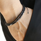 Fortune Jewel Black Onyx Bead Support Protection Bracelet