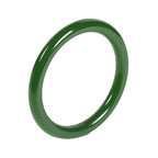 Fortune Jewel Cyan Jade Longevity Blessing Bangle Bracelet