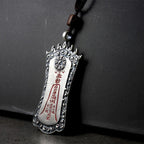 Fortune Jewel FengShui Bagua PiXiu Cinnabar Balance Necklace Pendant