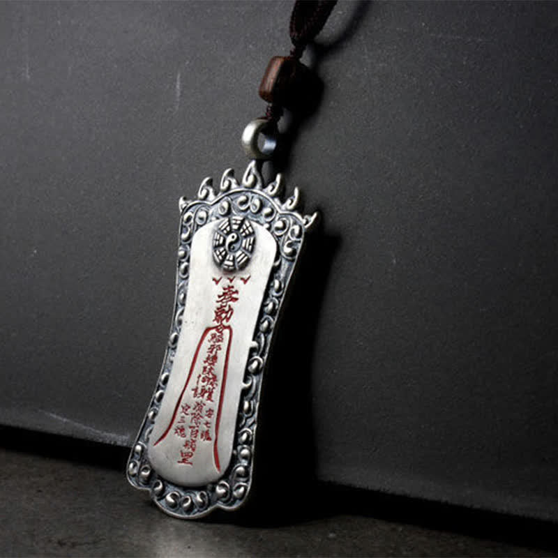 Fortune Jewel FengShui Bagua PiXiu Cinnabar Balance Necklace Pendant