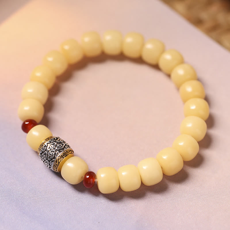 Fortune Jewel Bodhi Seed Auspicious Cloud Fu Character Bead Peace Bracelet