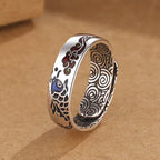 Fortune Jewel Koi Fish Auspicious Cloud Design Luck Wealth Ring