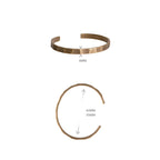 Fortune Jewel Vintage Rustic Design Copper Wealth Adjustable Cuff Bracelet