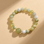 Fortune Jewel Green Grape Color Jade Abundance Bracelet