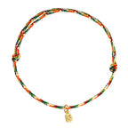 Fortune Jewel Auspicious Fu Character Peace And Joy Luck Handmade Multicolored Child Adult Bracelet