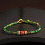 Fortune Jewel Handmade Colorful Rope King Kong Knot Braided Luck Bracelet