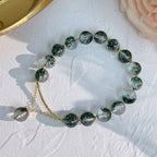 Fortune Jewel Green Phantom Crystal Confidence Charm Bracelet