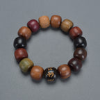 Fortune Jewel Tibet Various Wood Om Mani Padme Hum Purity Bracelet