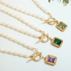 Fortune Jewel Pearl Zircon Wealth Charm Necklace Pendant