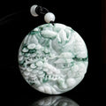 Fortune Jewel Mountain Landscape Jade Abundance String Necklace