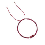 Fortune Jewel Garnet Cinnabar PiXiu Blessing Calm String Bracelet