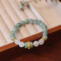 Fortune Jewel Single Double Layer Jade Peace Buckle Luck Bracelet