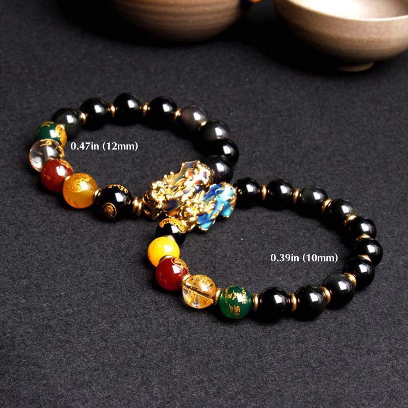 Buddha3bodhi Color-Changing Pixiu Obsidian Wealth Bracelet