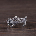 Fortune Jewel 925 Sterling Silver Dragon Luck Protection Ring Fortune Jewel
