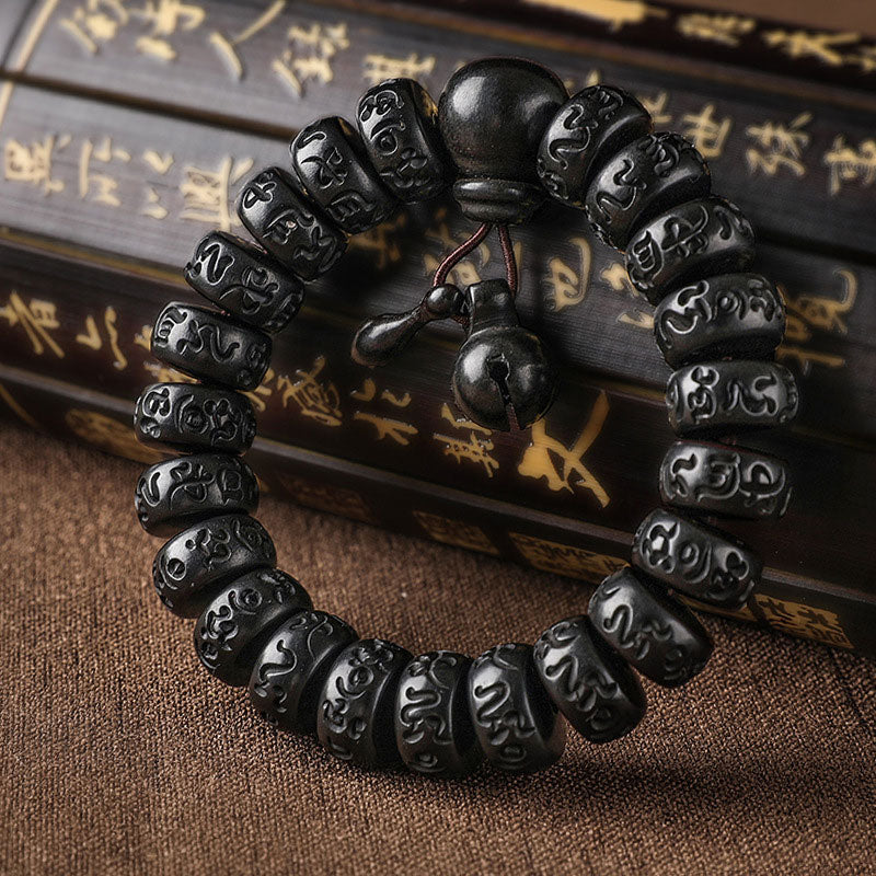 Fortune Jewel Tibetan Lightning Strike Wood Protection Bracelet