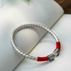 Fortune Jewel Tibet Om Mani Padme Hum Luck Red String Bracelet Bangle